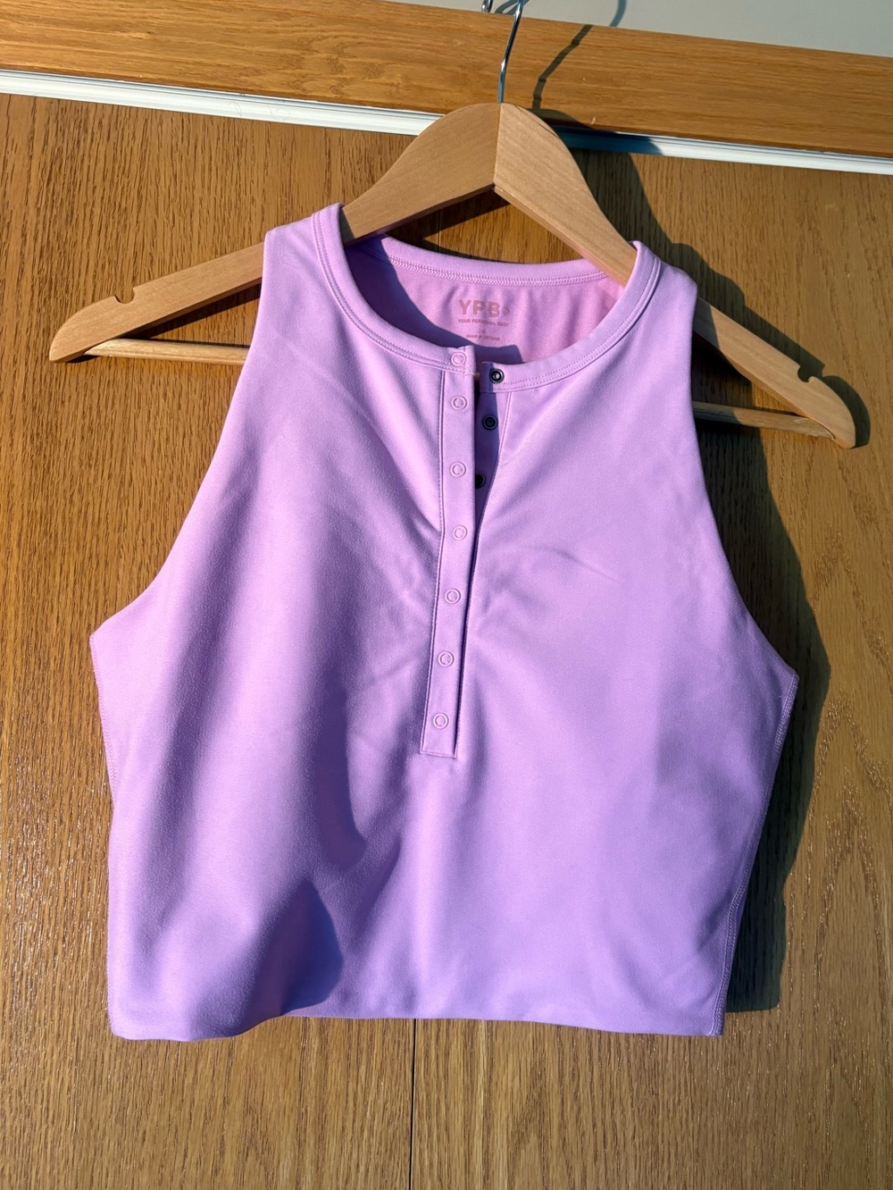 Abercrombie & Fitch Lilac Active Crop Tank